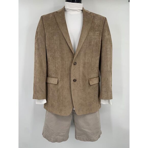 Lauren Ralph Lauren Vintage Tan Corduroy Men's Blazer Size‎ 44L